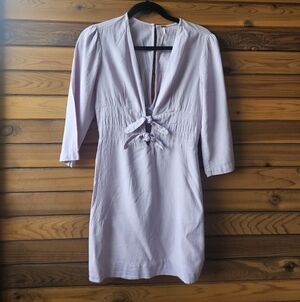 Free People Cottage Core Lavender Mini Dress